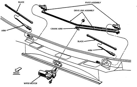 New Front Wiper Motor W/Crank Arm Compatible with 